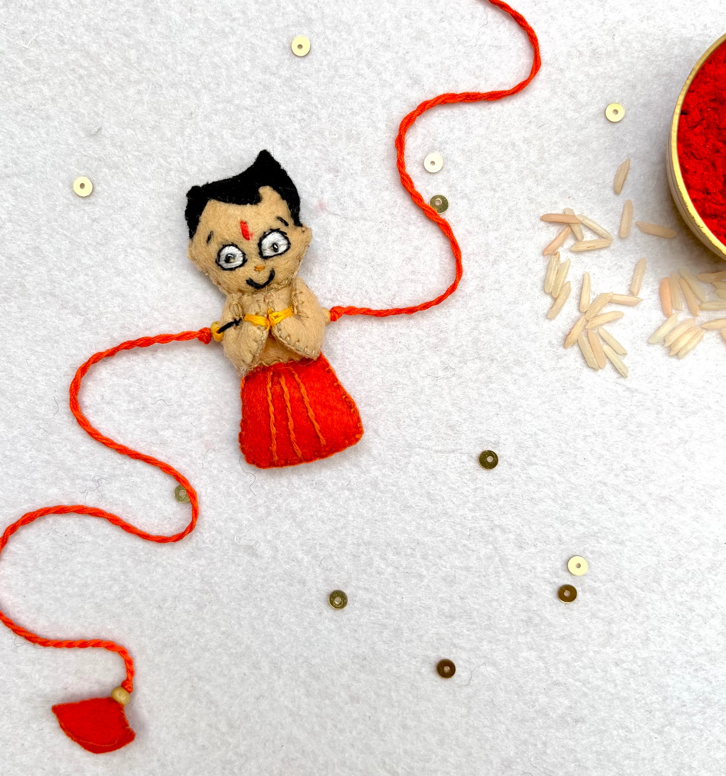 Hand embroidered Chhota Baccha Rakhi