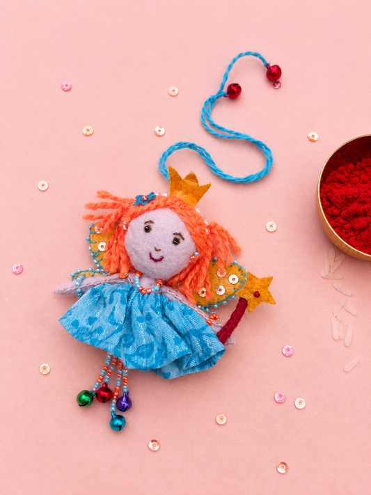 Hand embroidered Fairy Princess Lumba-Blue