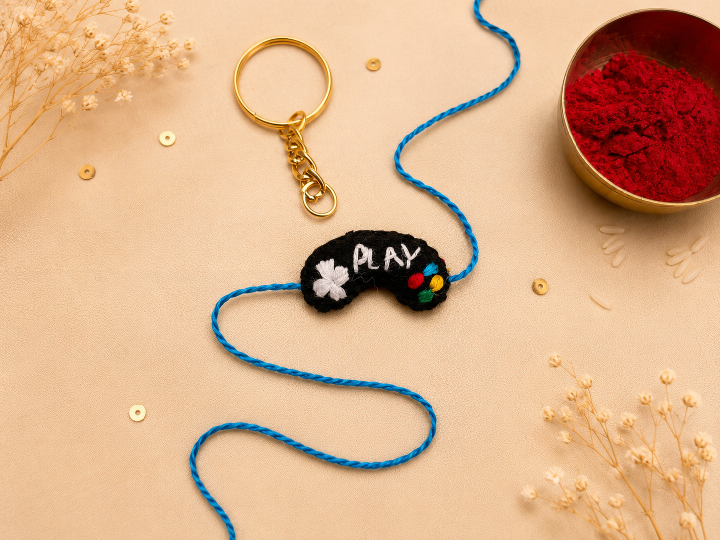 Hand embroidered Game Console