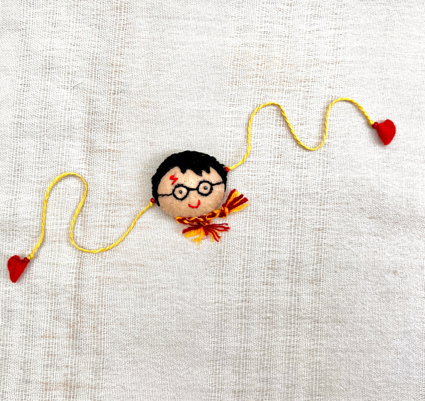 Hand embroidered Harry Rakhi