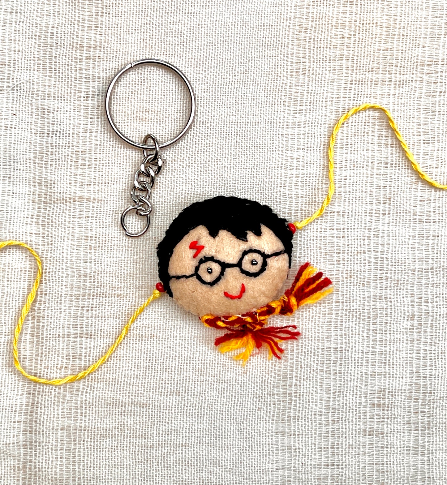 Hand embroidered Harry Rakhi