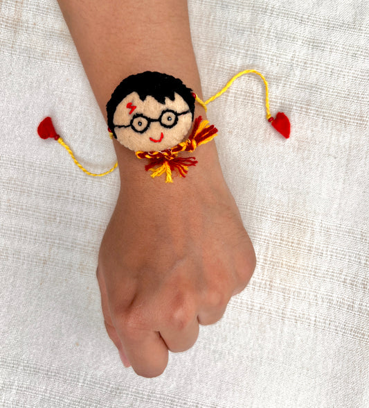 Hand embroidered Harry Rakhi