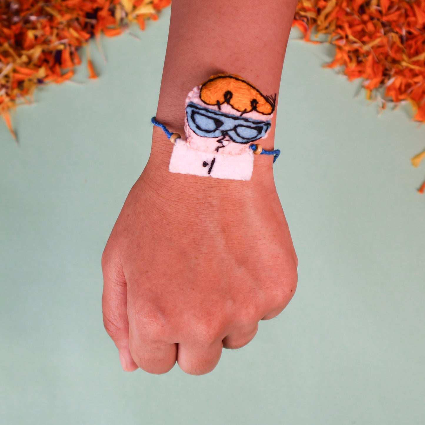 Hand embroidered Dexter Rakhi