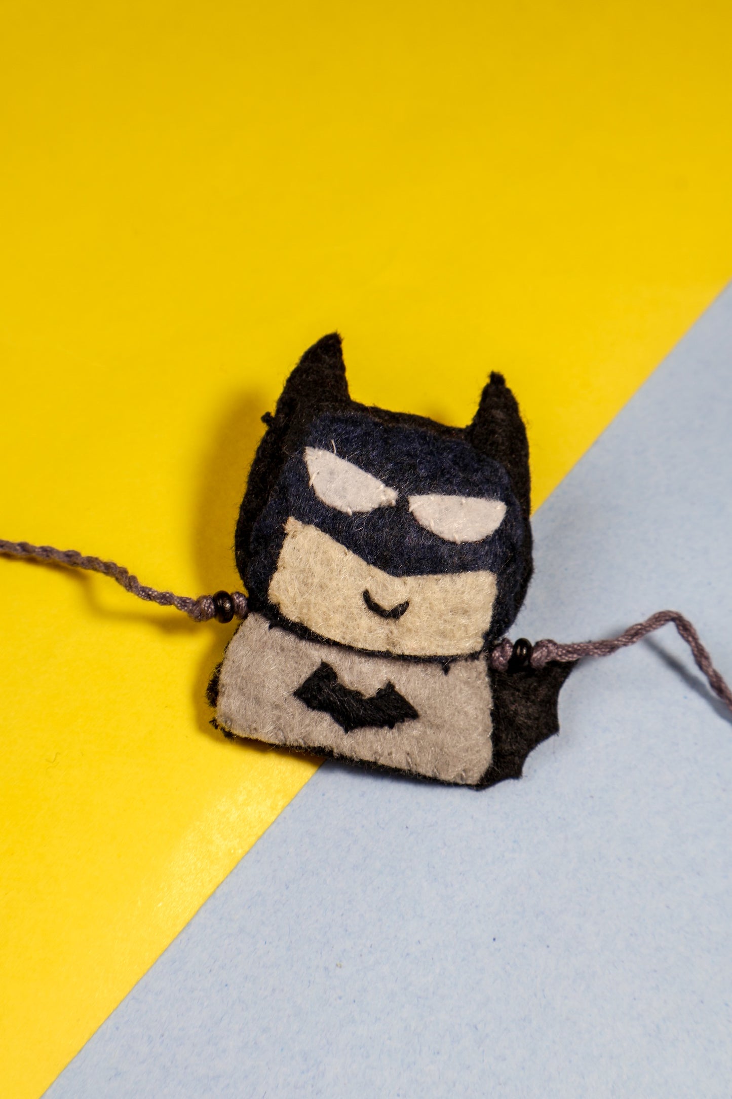 Hand embroidered Batman Rakhi