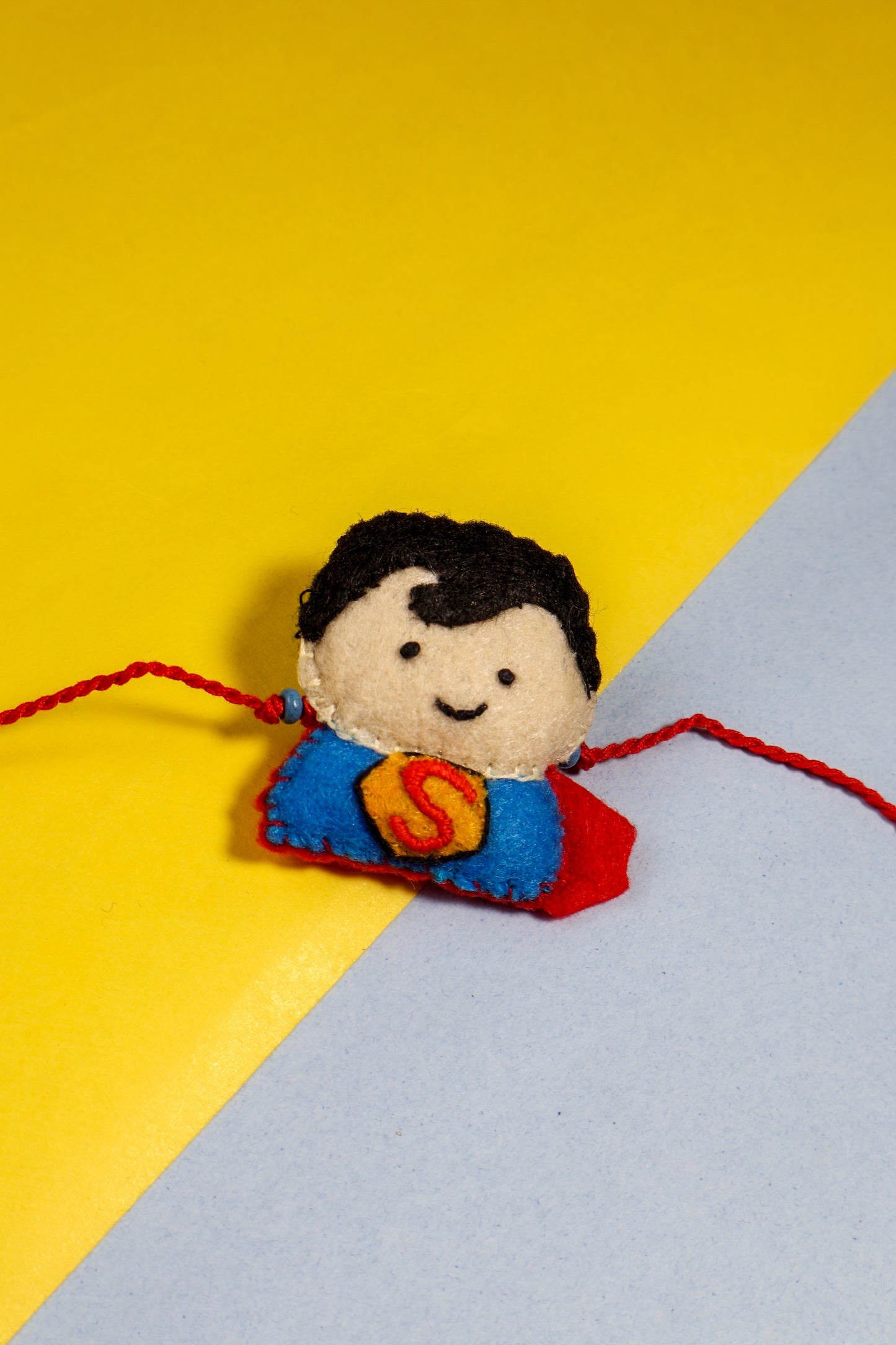Hand embroidered Super-boy Rakhi