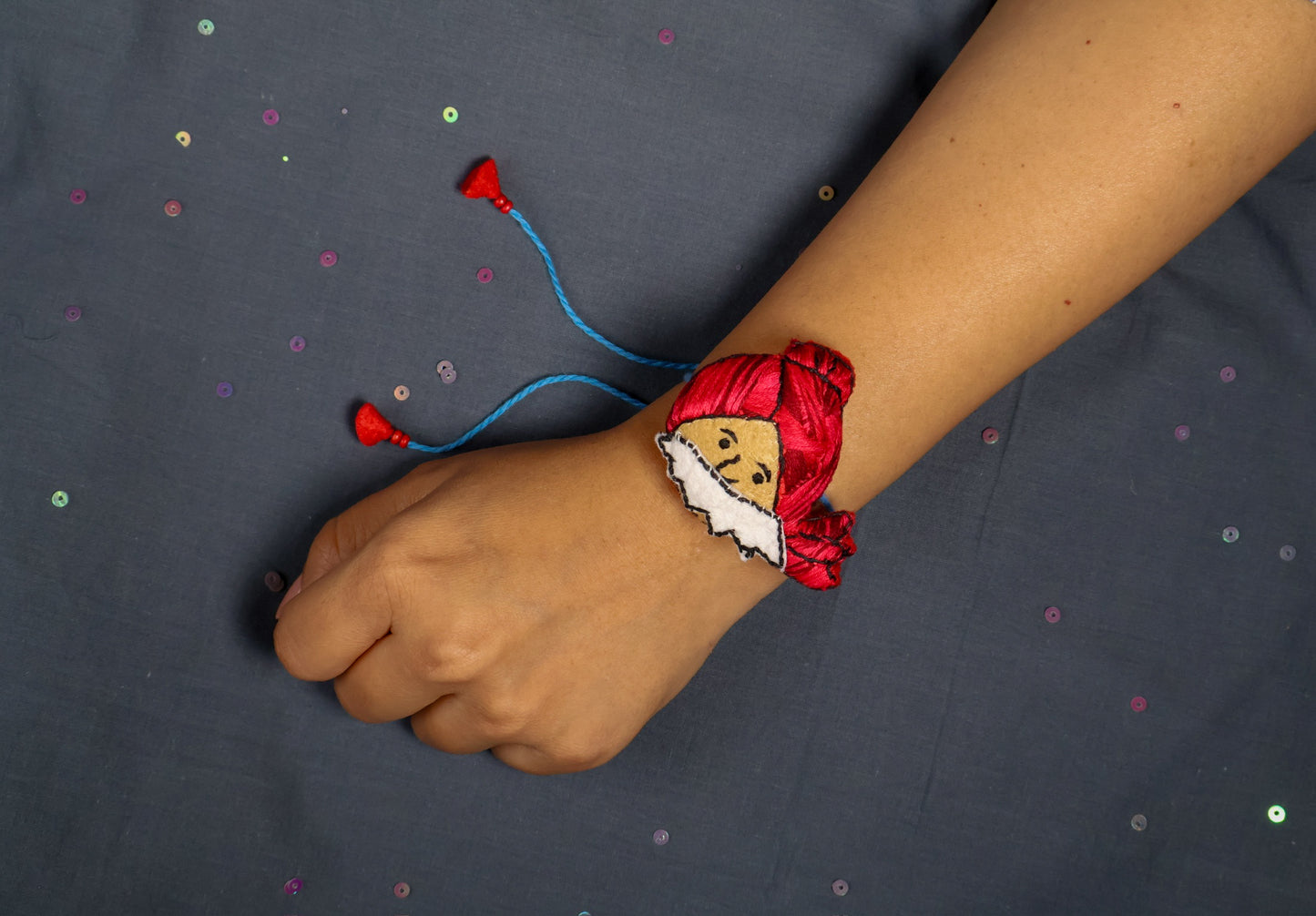 Hand embroidered Chacha Chowdhry Rakhi