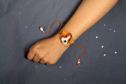 Hand embroidered Dog Rakhi